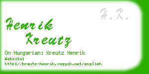 henrik kreutz business card